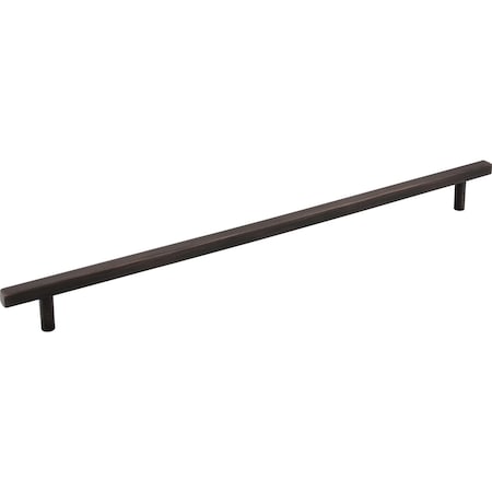 305 Mm Center-to-Center Brushed Oil Rubbed Bronze Square Dominique Cabinet Bar Pull
